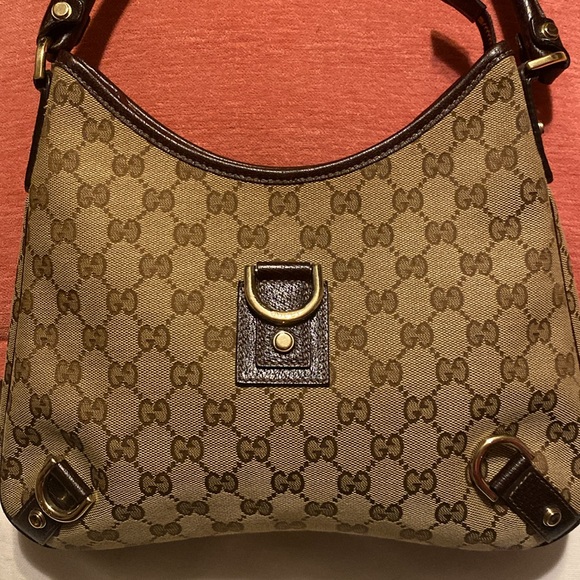 GUCCI ABBEY Monogram Canvas Hobo Bag - Picture 2 of 14